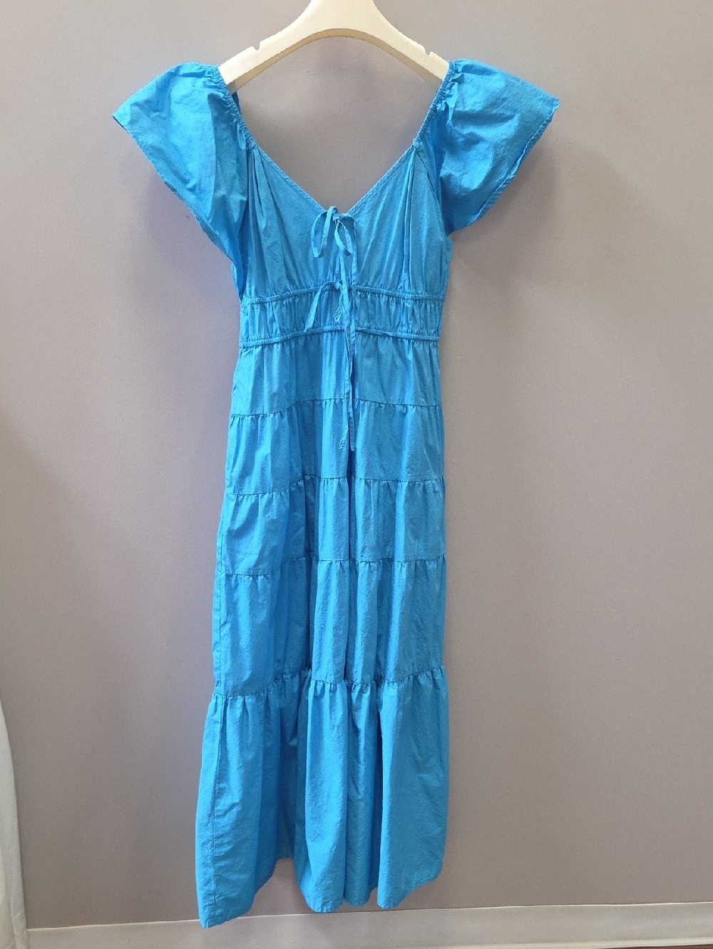 Bright Blue Tiered Maxi Dress